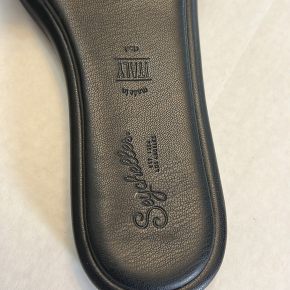 SEYCHELLES BRAIDED BELLISIMA SLIDE SANDALS IN BLACK SIZE 8 - Picture 3 of 13